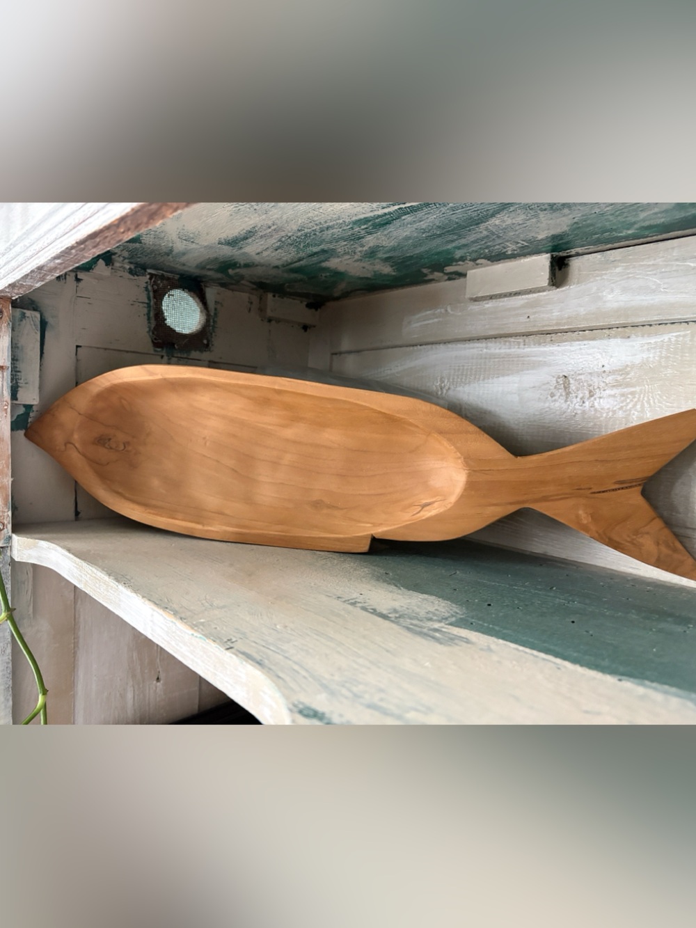 Wooden Fish-Shaped Serving Bowls - Natural Brown - Picture 5 of 6